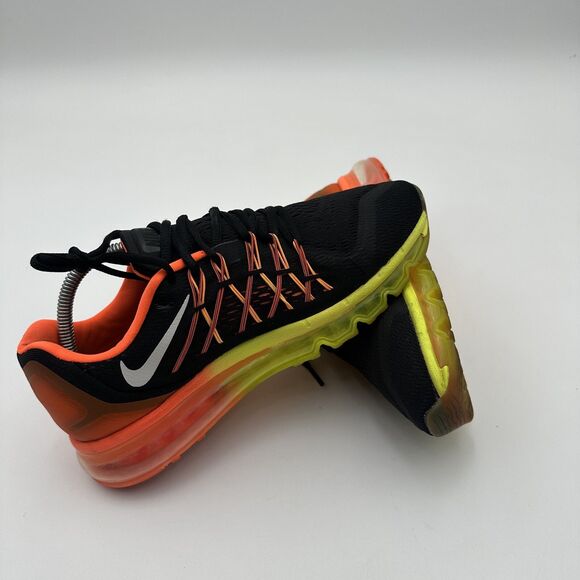 Nike Air Max 2015 Men Size 8 Black Crimson Volt 698902-004 Running Sneakers - Picture 7 of 8